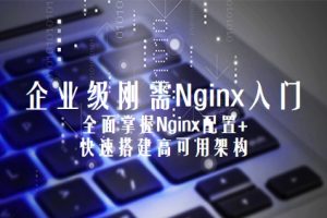 企业级刚需Nginx入门 全面掌握Nginx配置+快速搭建高可用架构