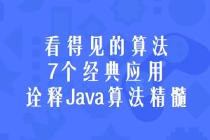 慕课网 看得见的算法 7个经典应用诠释Java算法精髓